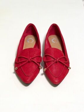 Journee Collection Muriel Tie Pointed Toe Flats